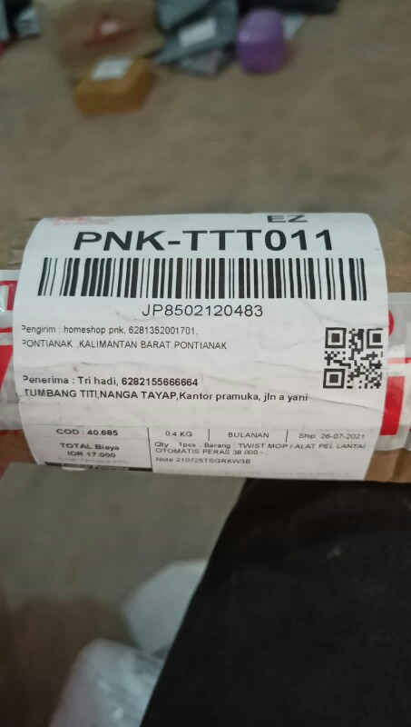 Twist Mop / Alat Pel Lantai Otomatis Peras 38.000,-*