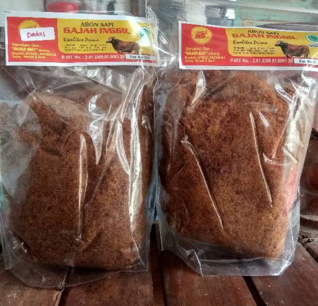 Abon sapi cap gajah inggil 250 gram