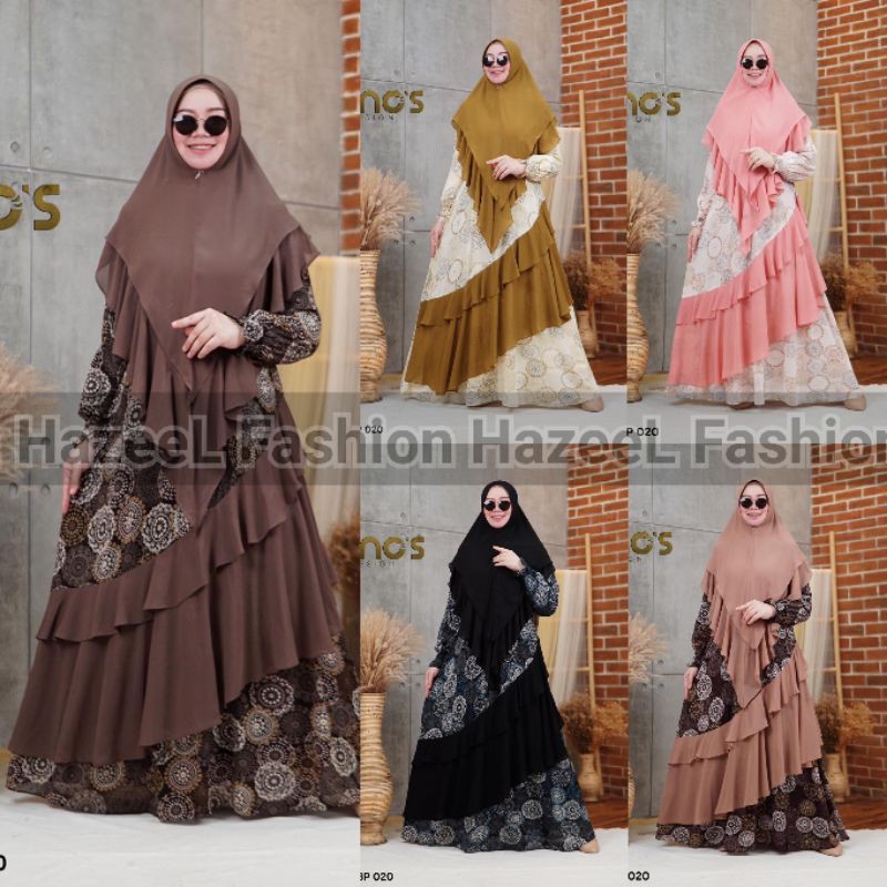 READY NEW ORIGINAL GOOD QUALITY SYARI NINOS ND Y BP 020 BY NINOS DESIGN DRESS MUSLIMAH
