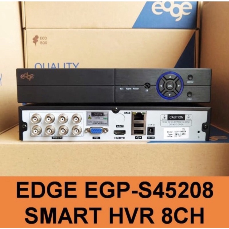 DVR CCTV EDGE 2MP 8 Channel 1080N 6in1 UVR XVR S45208