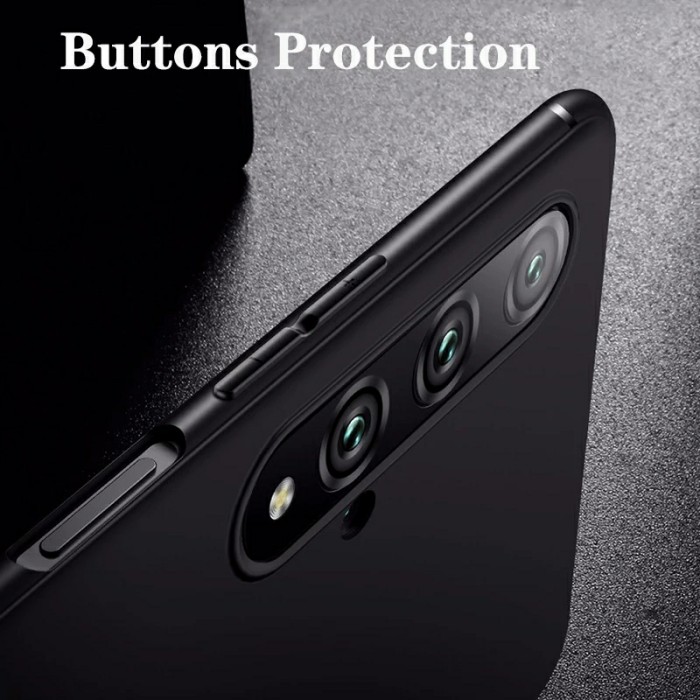 P/B- SOFT CASE CASING HUAWEI NOVA 5T DAN HUAWEI HONOR 20 PREMIUM MATTE CASE SOFT BLACK