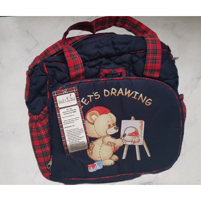 Baby Scots - Tas Perlengkapan Bayi Ukuran Besar - Diaper Bag