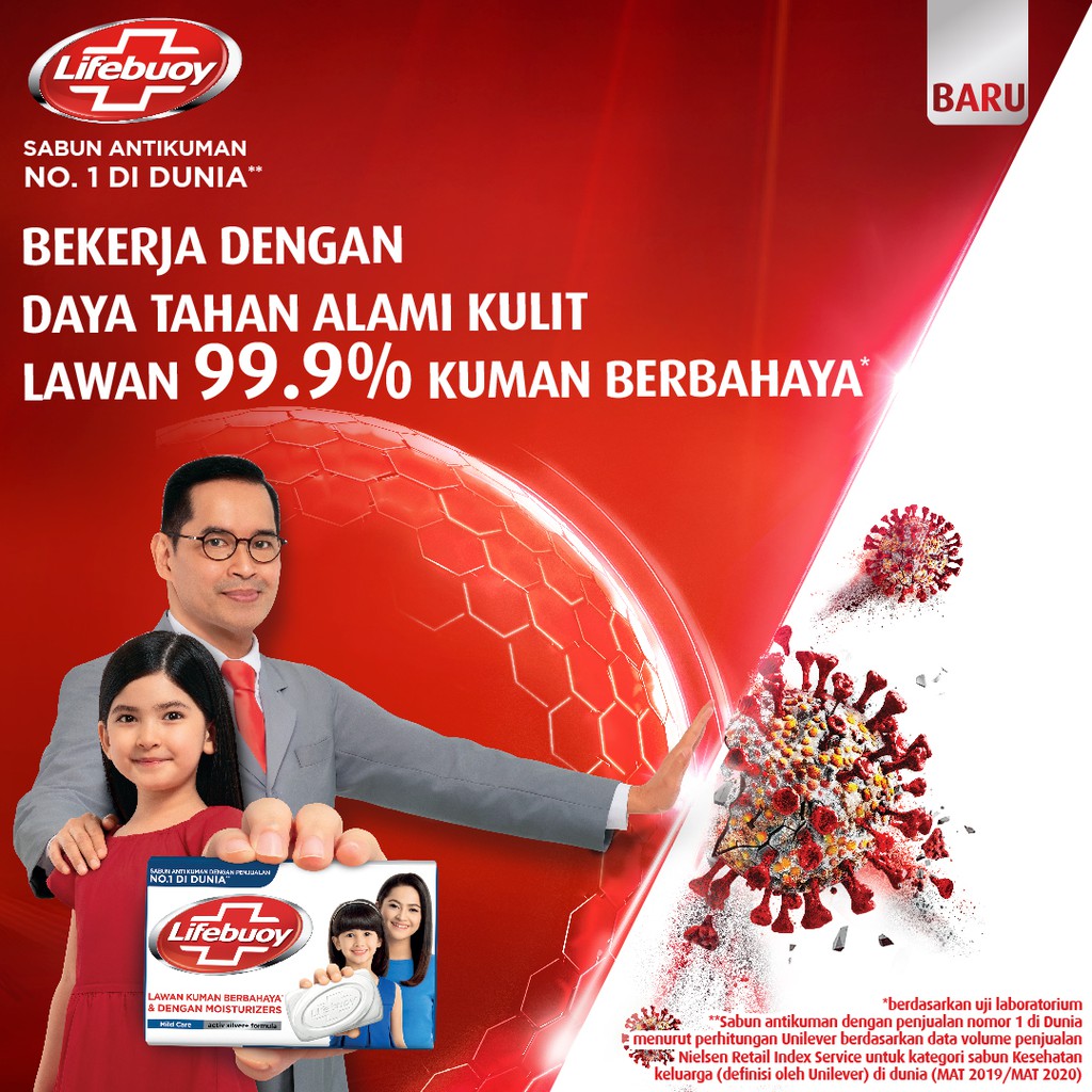 Lifebuoy Sabun Mandi Cair Anti Bacterial Body Wash Mild Care 100% Lebih Kuat Lawan Kuman Berbahaya &amp; 10x Moisturizer 500 mL