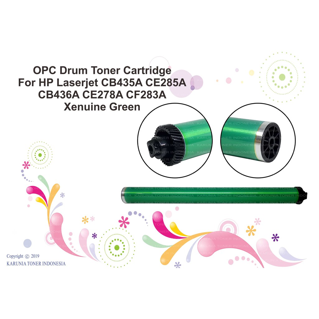 OPC Drum Toner Cartridge For Printer HP Laserjet 35A 36A 78A 79A 83A 85A P1102 Xenuine Green Mitsubishi