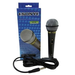 Microphone SONY SN-100 Mic Karaoke Kabel Original Sony Suara Bass Jernih Mikrofon Kabel Murah