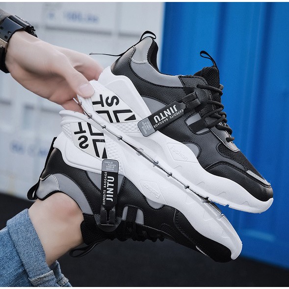 TBIG [COD] Sepatu Sneakers Pria JINTU ST Import Fashion Sepatu Import Sekolah Kuliah Murah