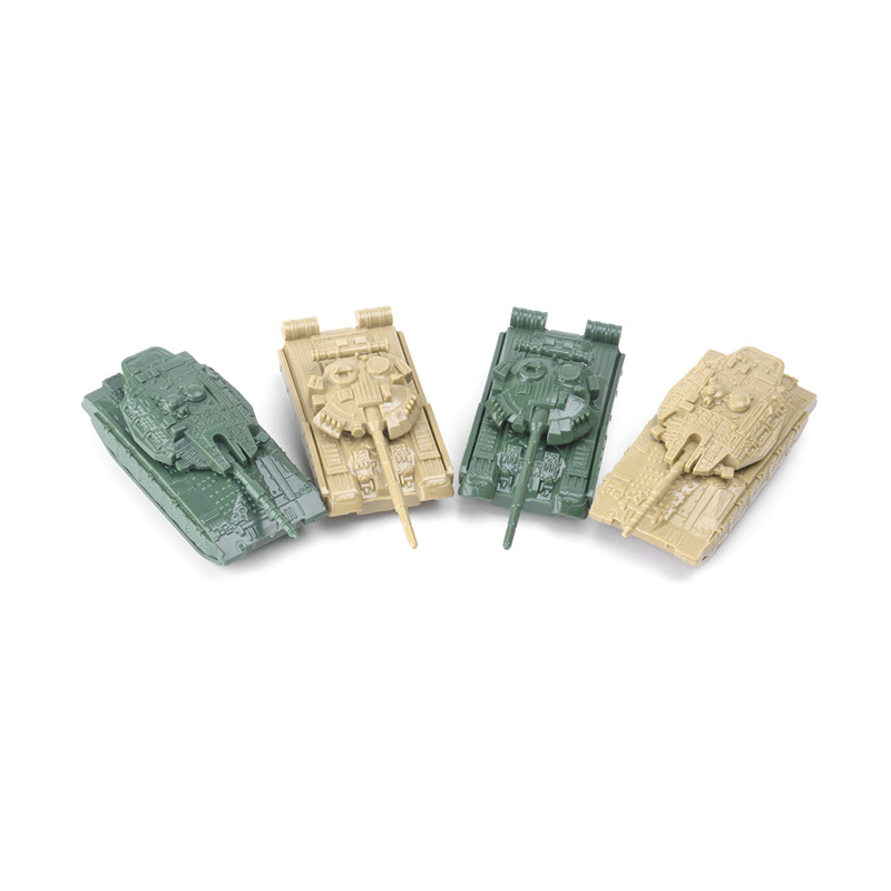4Pcs Mainan Model Tank Tempur Soviet T-80 Israel Merkava MK4 Mini 4D Finished 1 / 144 Dengan Bola Baja