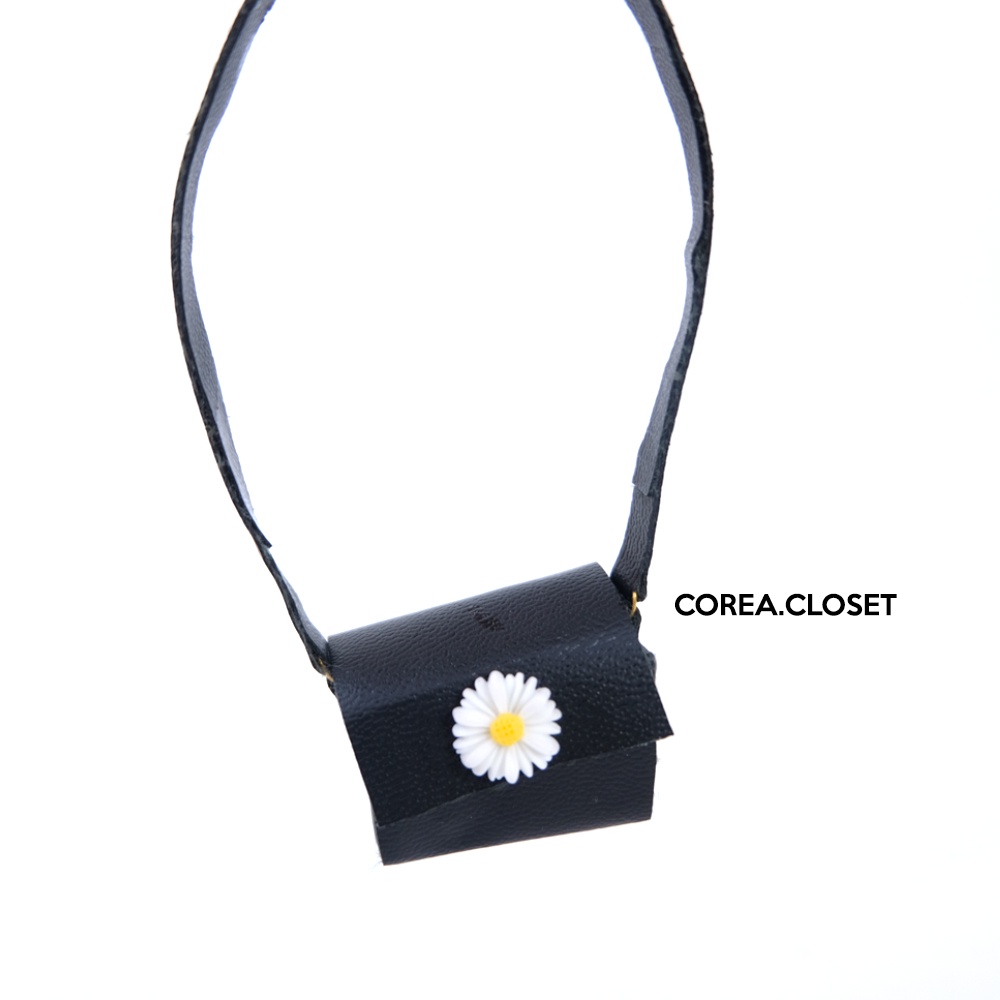20cm Skzoo / 15cm Kpop Doll Bag - Daisy Sling Bag (Black) -  (aksesoris Tas slempang hitam  boneka k