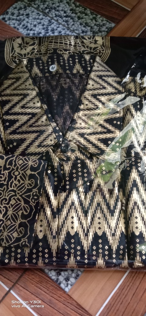 New Arrival Distro Batik Pria Bordir Sogan Hrb026 Batikaf Notoarto Batik Ipnu-ippnu Kemeja Batik