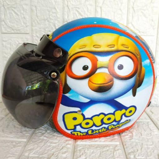 Helm anak bogo retro karakter pororo