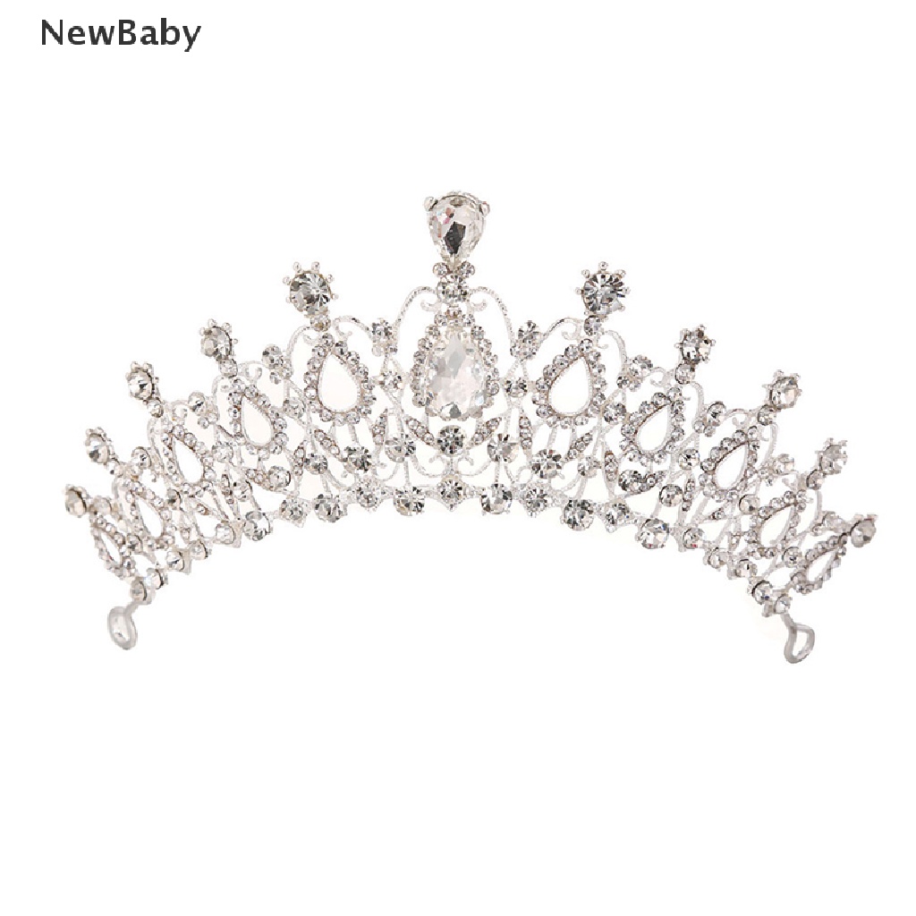 NewBaby Bridal Wedding Crystal Flower Tiara Crown Pearl Rhinestone Hair Headband Tiaras ID