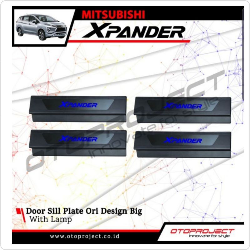 Sill Plate Samping Xpander With Lampu Big Design Merk Otoproject