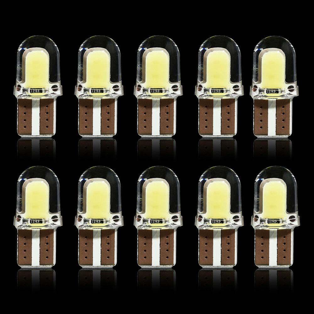 Lanfy Lampu LED COB Mobil Universal Super Terang 4lampu Sein SMD T10 DC 12V