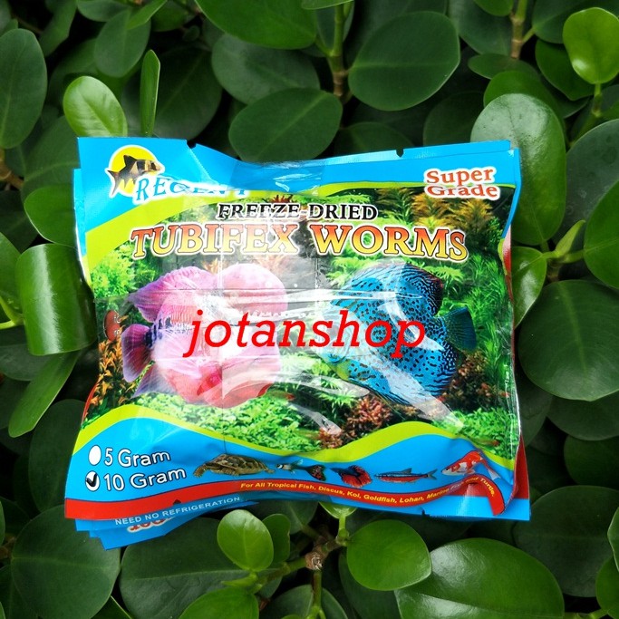 Cacing kering 10gr 10 gr makanan pakan ikan hias cupang louhan guppy