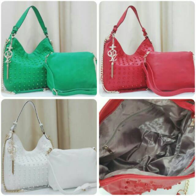 (S) Saleeee LV HOBO Studed