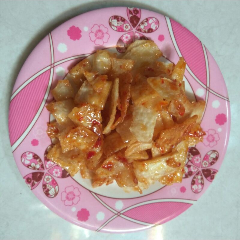 

cemilan/tradisional/manggleng/ketela+manis+pedas+gurih+alami±75gram