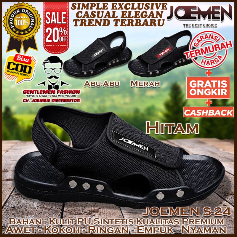 Sandal Kulit Premium Original JOEMEN S 24 Sendal Santai Traveling Pesta Rumah Outdoor Gunung Kondang