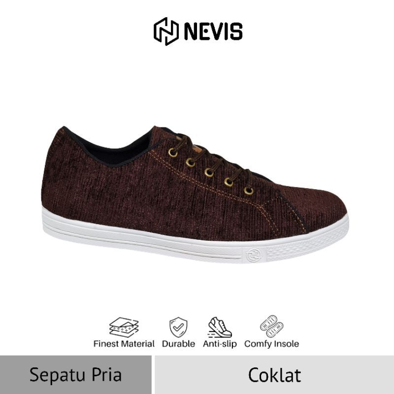 Sepatu Pria Sneakers Casual Nevis NVS 27 Sepatu Casual Sekolah Kerja Murah Terbaru Original