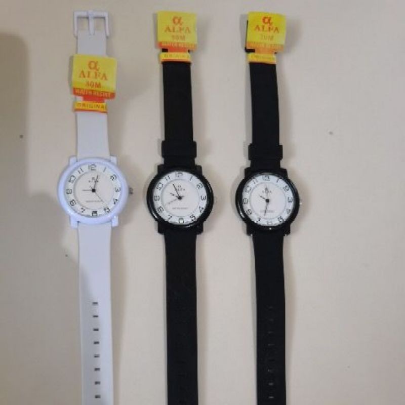 Jam Tangan Karet ALFA Water ressistant