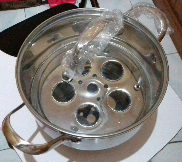 Panci Kukus Stainless Double Bottom Fenvo Steamer 22cm (00313.00018)