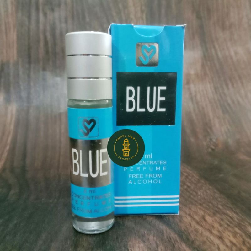 Parfum Blue 8 ml Roll On Non Alkohol - Supermade