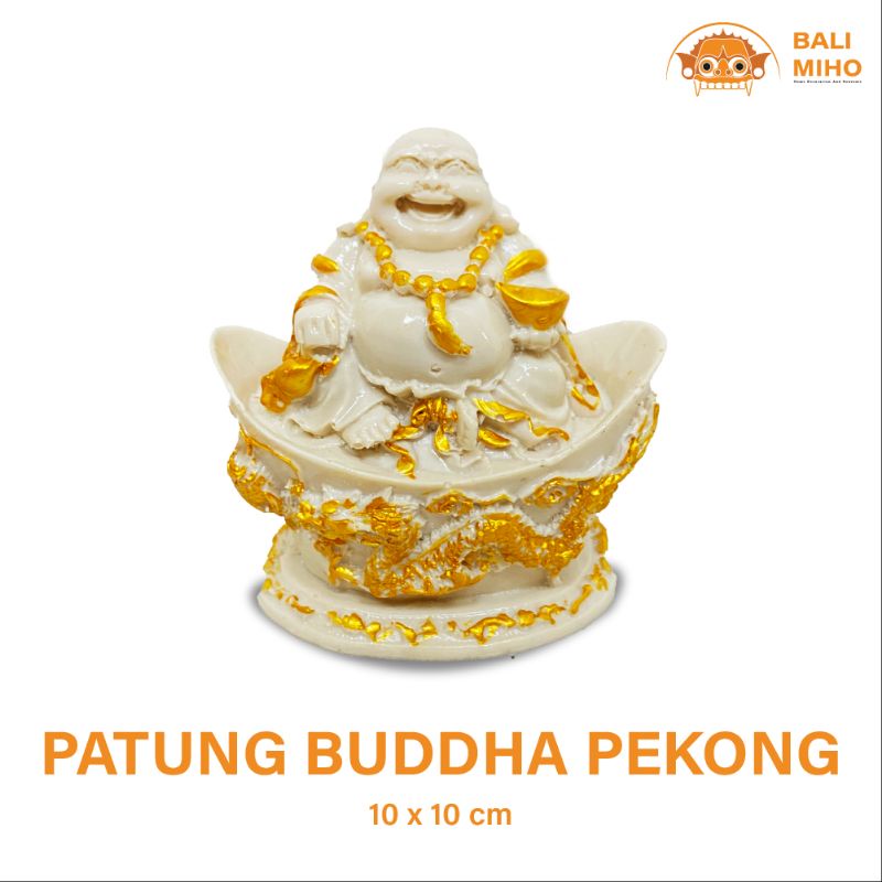 Patung Buddha Pekong Diatas Naga - Happy Budha - Budha Statue - Budha Maitreya -Budha Statue - Patun