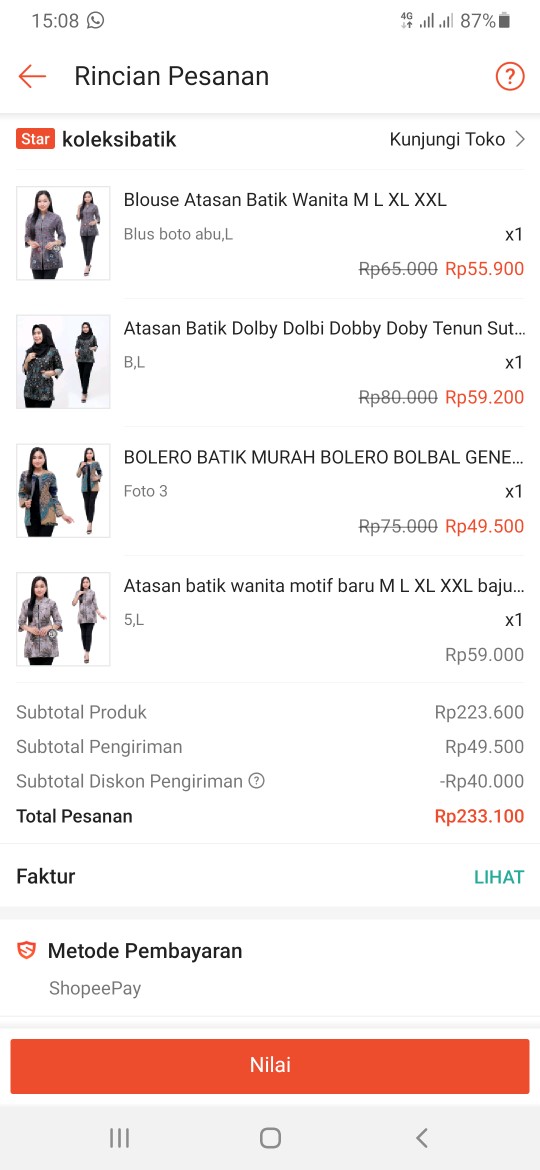 Atasan Batik Dolby Dolbi Dobby Doby Tenun Sutra Tulis Halus Katun Atbm Baron ,sarombit Atasan