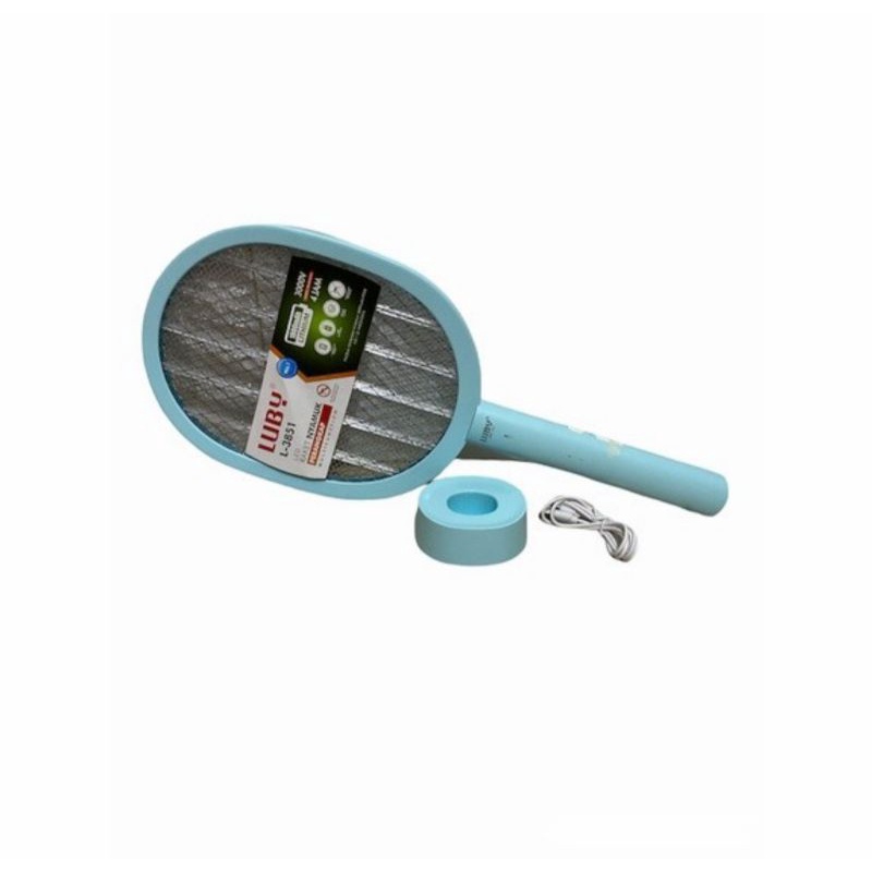 Raket Nyamuk Electric LUBY 2 in 1 Mosquito Killer L-3851/ Rechargeable/ L3851/ 3851