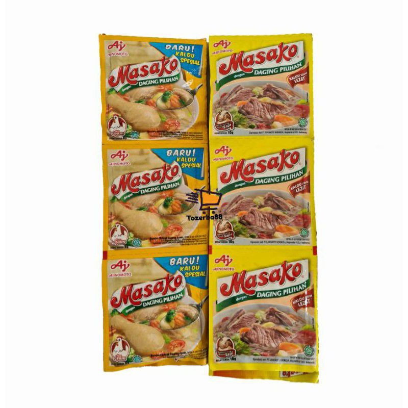 

MASAKO KALDU RENCENG ISI 12 SACHET X 9 GRAM RASA SAPI AYAM