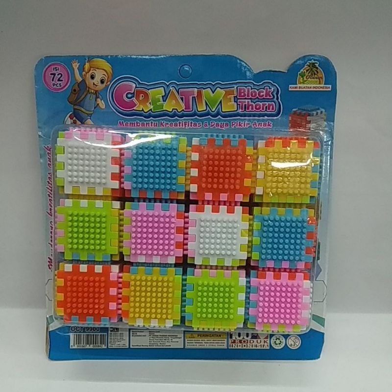 

OMAH DOLANAN_MAINAN BLOCK KREATIF TERBARU ISI 72 PCS OCT 9900