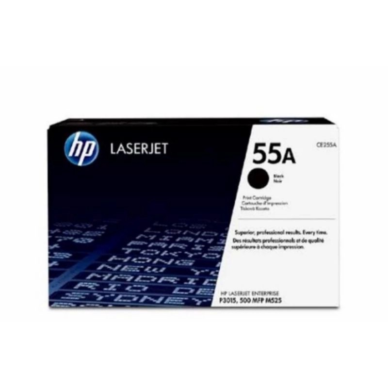 TONER HP LASERJET 55A CE255A BLACK ORIGINAL