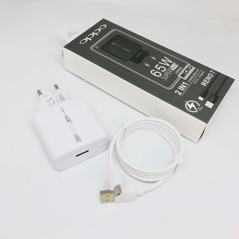 GROSIR CHARGER OPPO RENO7 SUPER VOOC MICRO TYPE C ORIGINAL