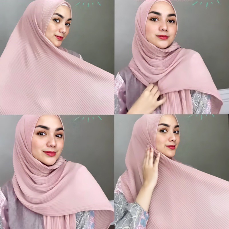 Pashmina Plisket Lidy Premium