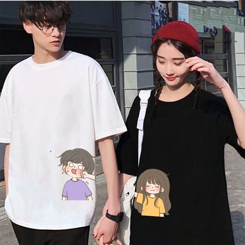 kaos couple pasangan premium terbaru baju couple lucu punch