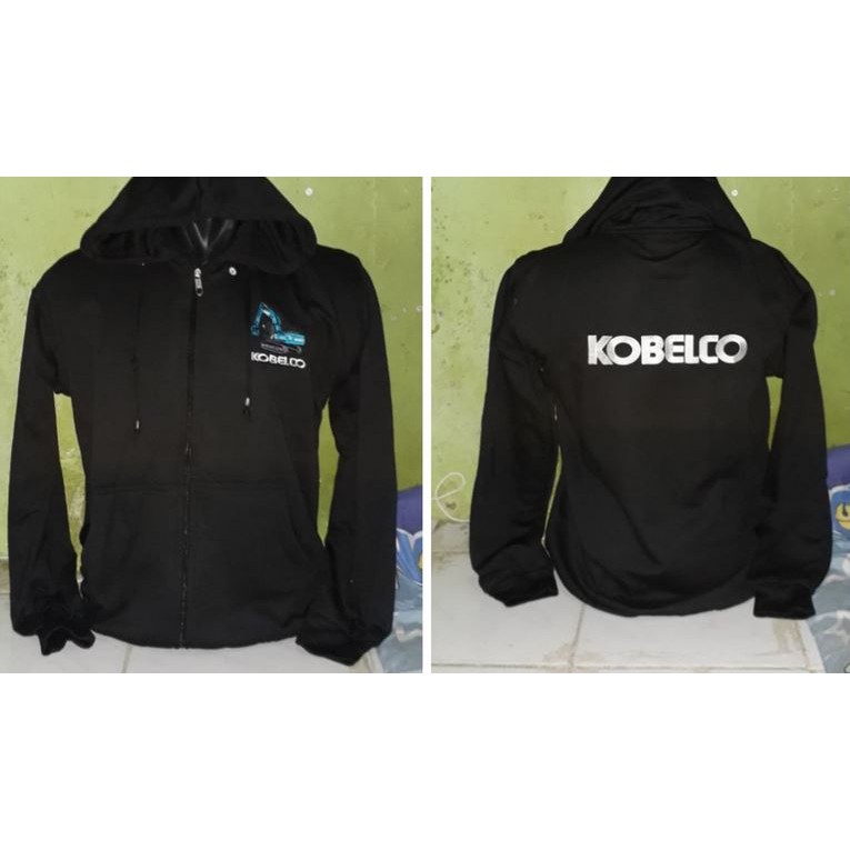 Hoodie – Jaket Kobelco ALat berat tambang – Custom Jaket – Custom Hoodie – Sablon Jaket Murah