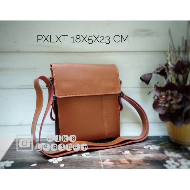 Tas Pria Kulit Tas Selempang Kulit Garutan