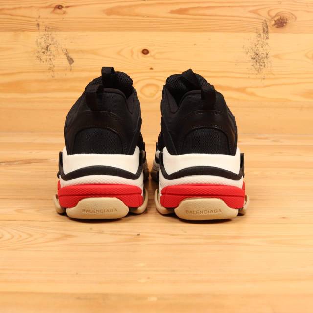 Balenciaga Triple S Black White Red