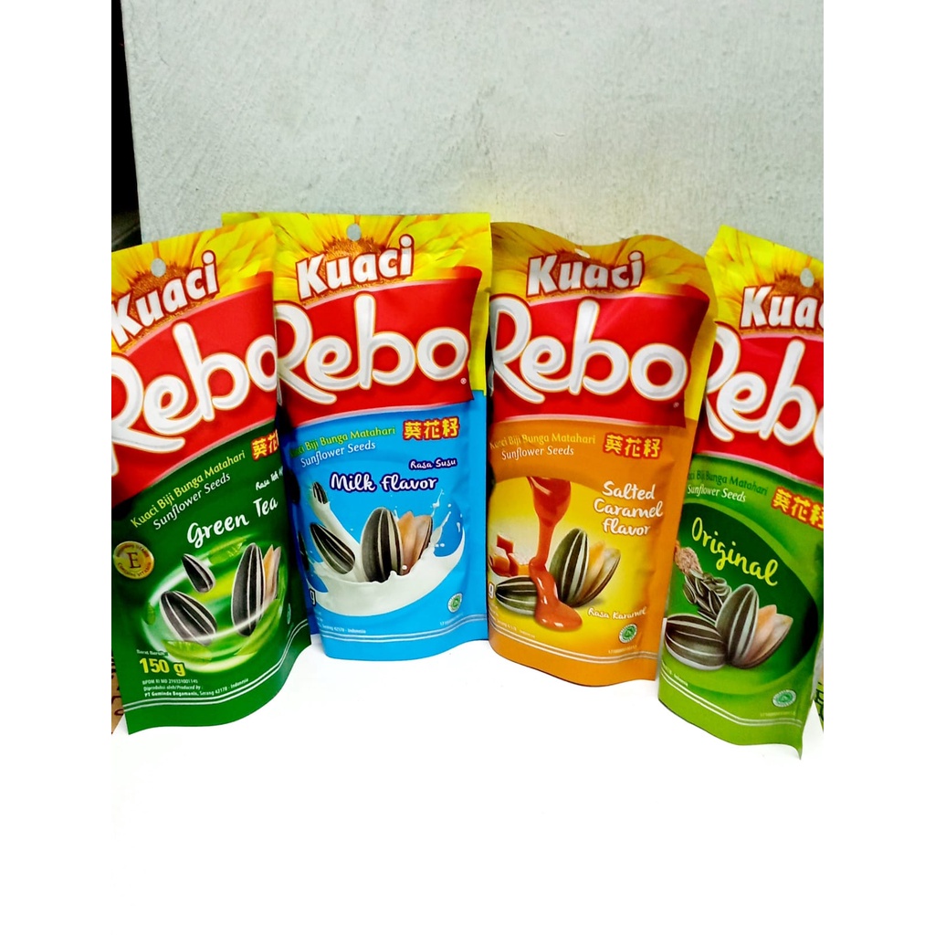 

Kuaci Biji Bunga Matahari Rebo 150gr/70gr