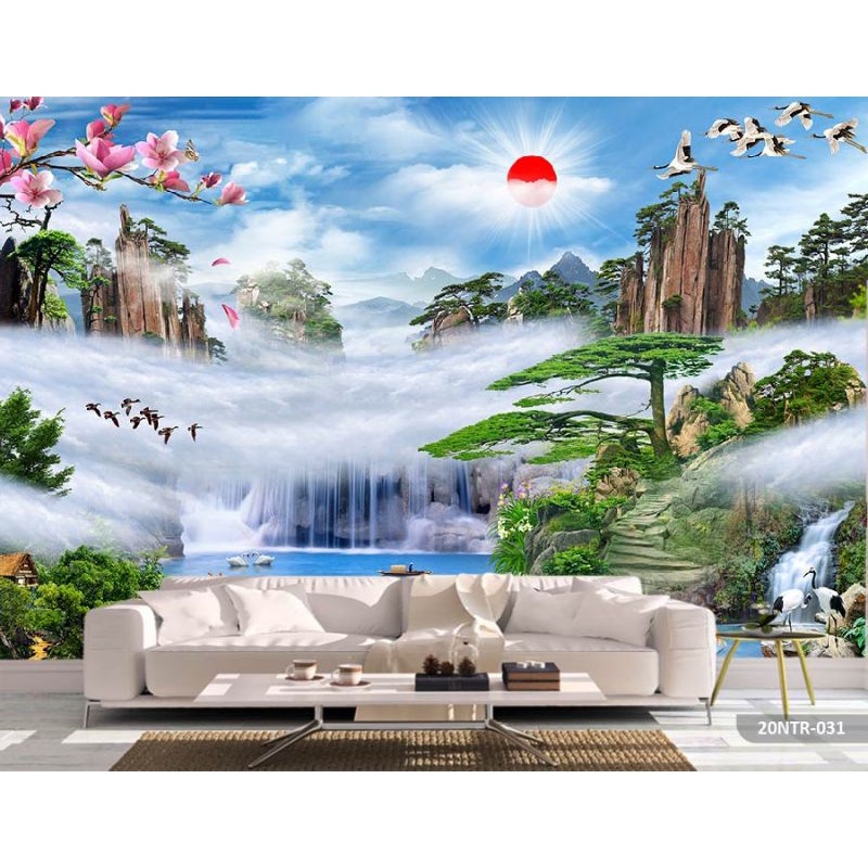 Jual WALLPAPER DINDING CUSTOM 3D WALLPAPER STIKER MOTIF PEMANDANGAN