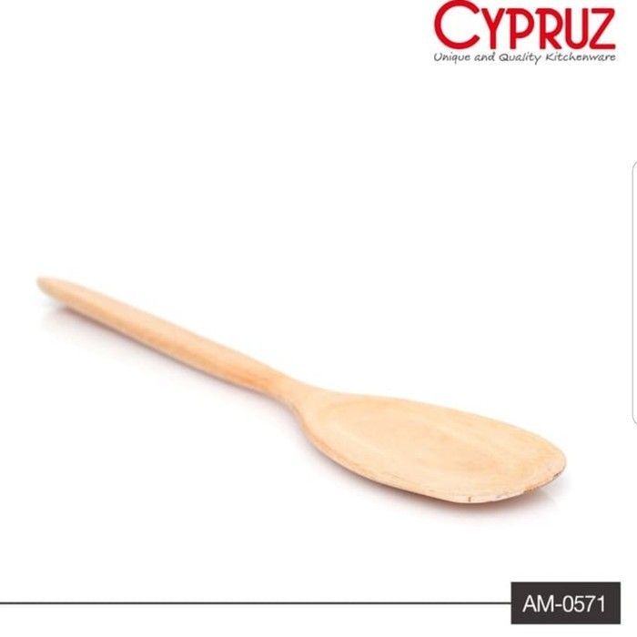 CYPRUZ AM 0571 KH - Centong Sendok Nasi Kayu Gagang / Turner Kayu Mahoni Panjang