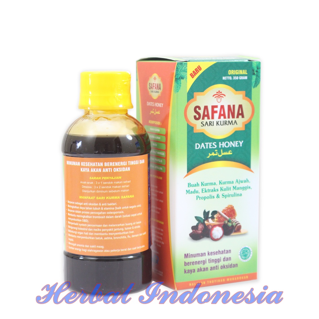 Madu Sari Kurma Safana Original Isi 350gr - Minuman Kesehatan