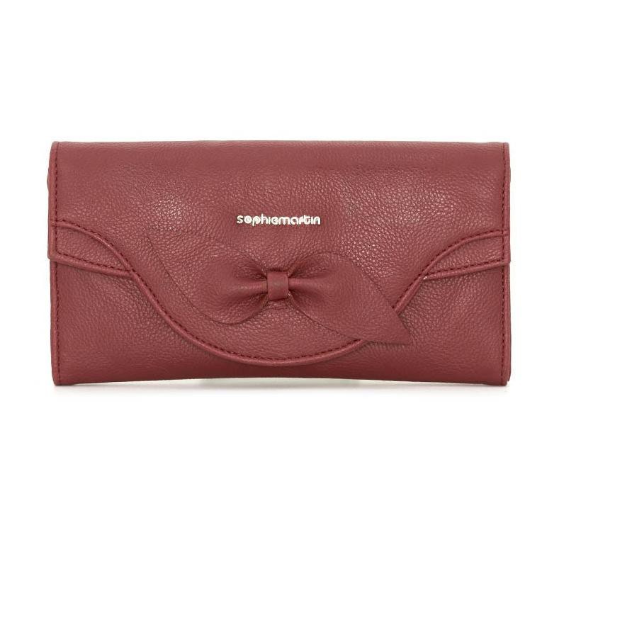 [ Terlaris ] - * DOMPET SOPHIE MARTIN SILVIA MAROON W2038M2 PR2003 MERAH KULIT MURAH DISKON MEMBER P