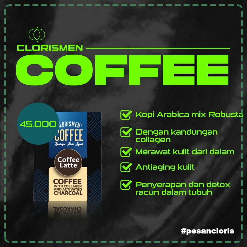 

Clorismen Coffee Kopi Pria Bikin Cakep