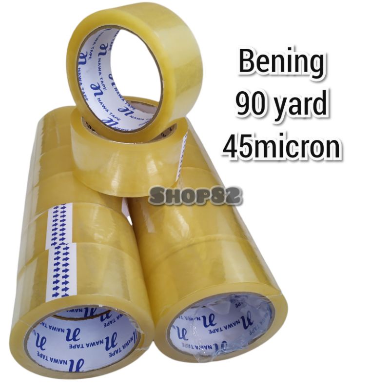 

lakban solatip solasi bening packing selotip tape 90yard 45mm opp murah lekat kuat isolasi