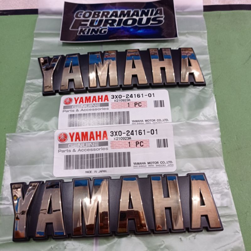 Emblem tangki rx king TUA COBRA MASTER 3X0-24161-01 original YGP Japan