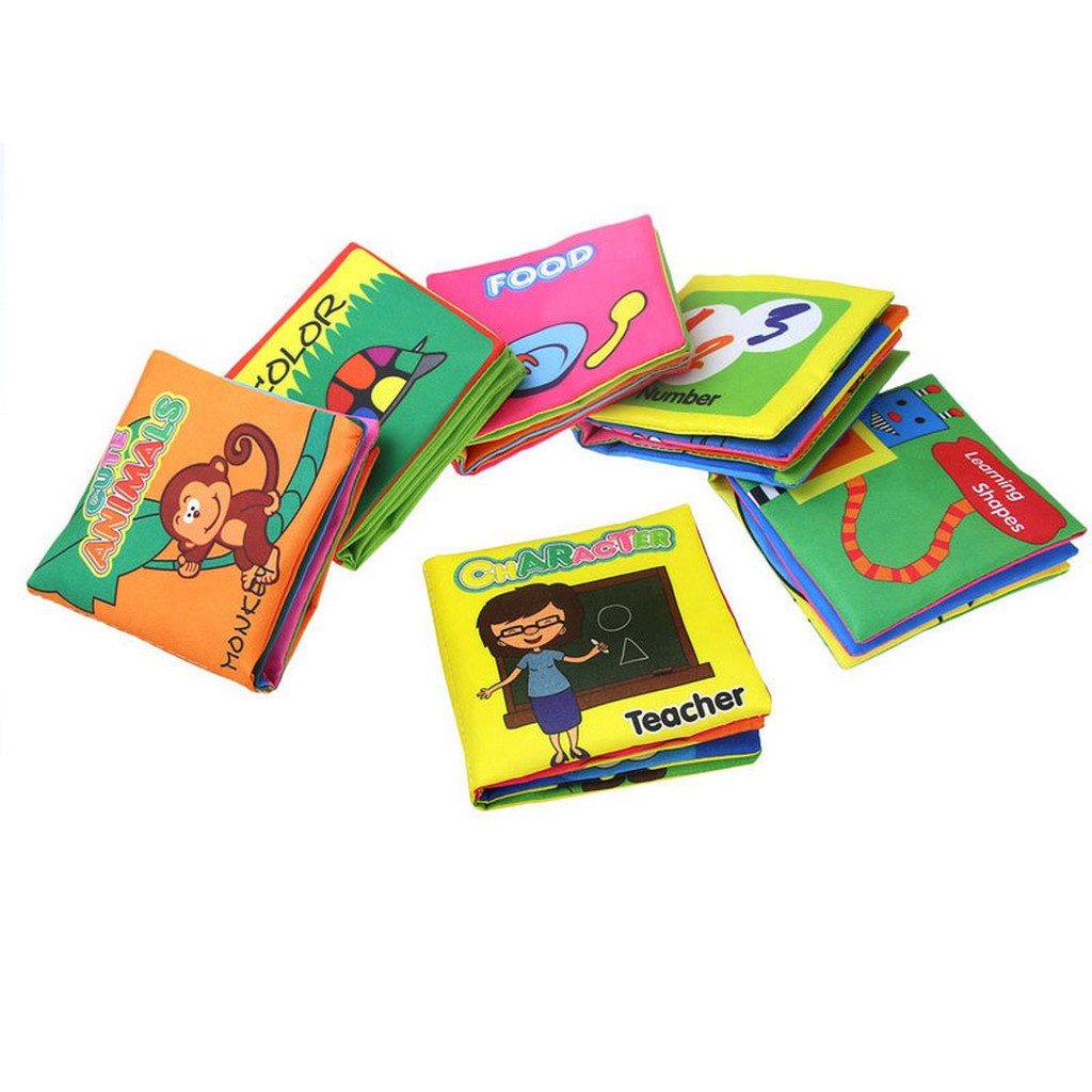 Buku Bantal Kain Bahasa Inggris Mainan Edukasi Bayi Softbook