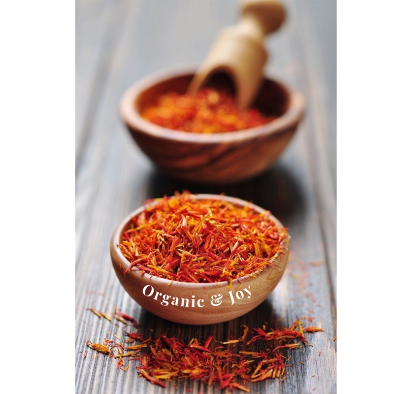 Organic&amp;Joy•Teh Bunga Safflower /Hong hua (untuk demam,sehat pernafasan,obati batuk,lancar darah)