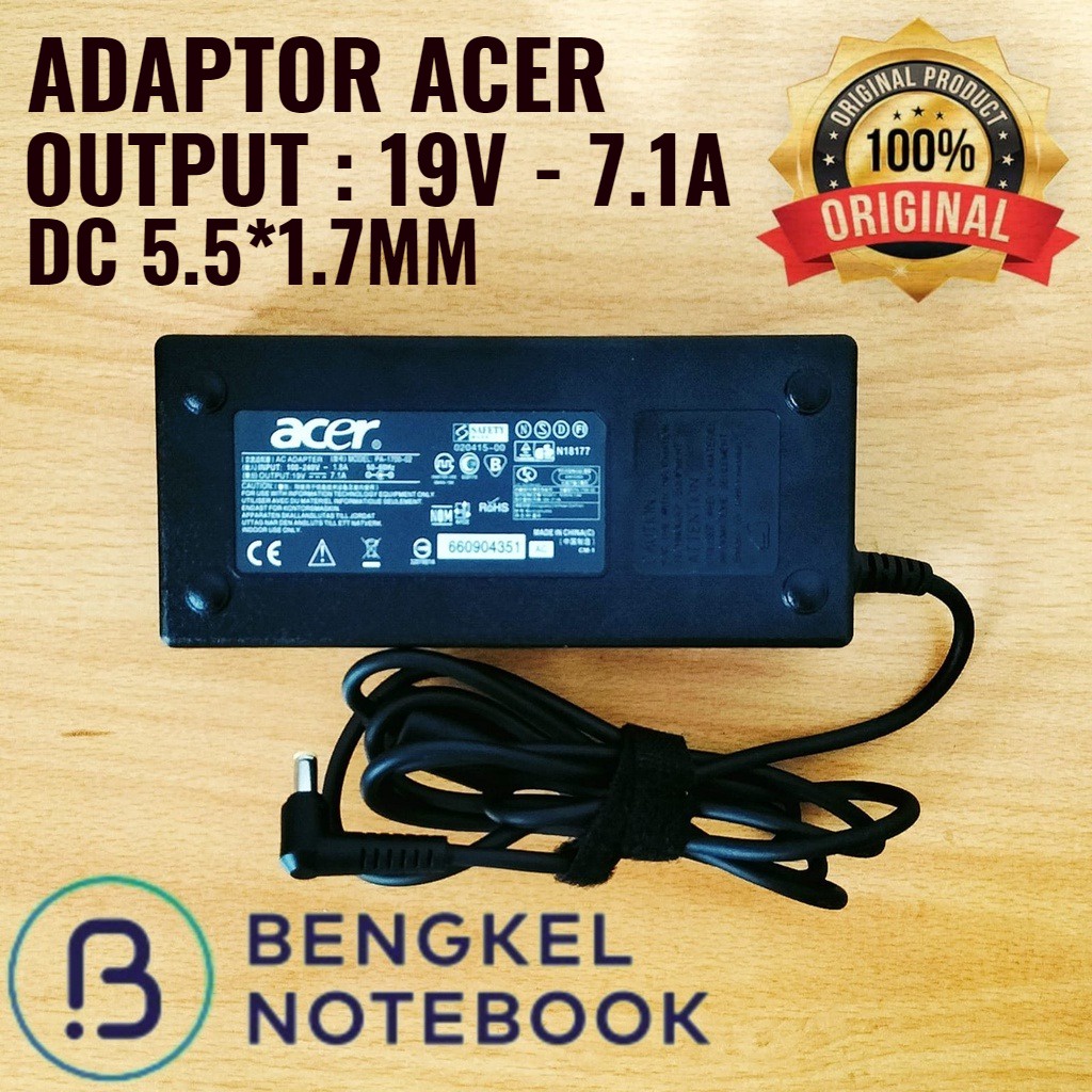 Adaptor Acer 19v 7.1A PIN (G) 5517 Jack Acer