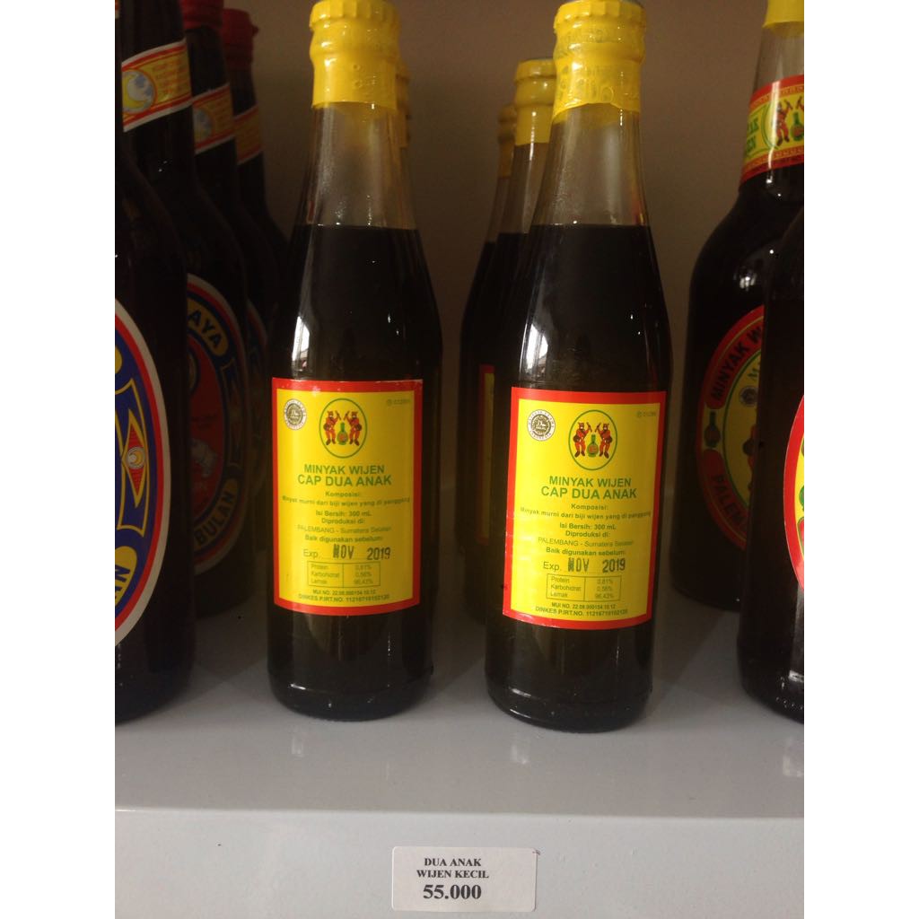 

Minyak Wijen Cap Dua Anak Asli Palembang 300 ml Pure Sesame Oil