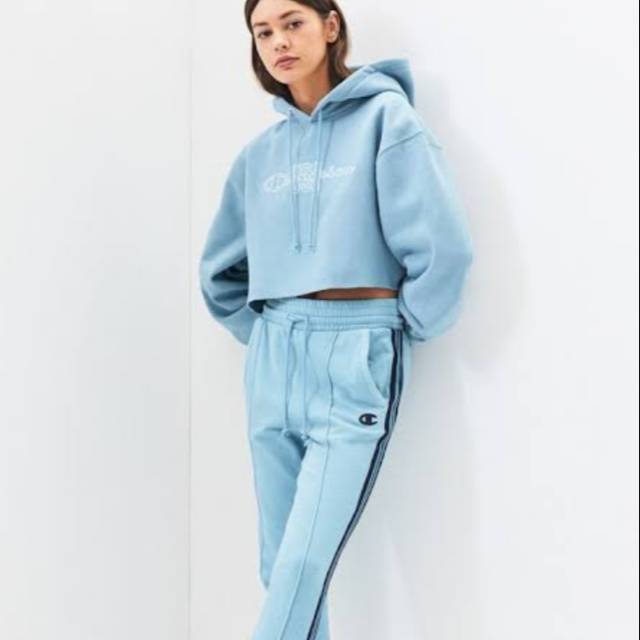 Champions Light Blue Reverse Weave hodie